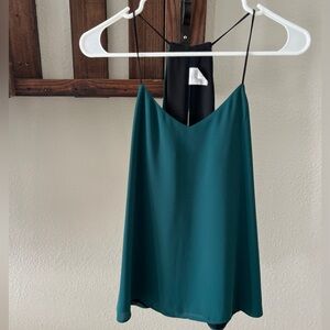 Express Elegant Teal Spaghetti Strap Top